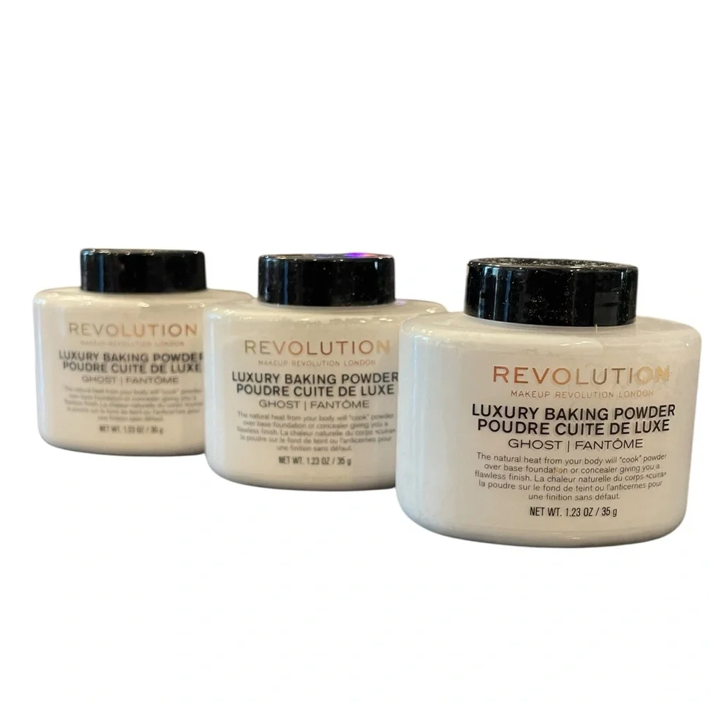 Makeup Revolution London Luxury Loose Baking Powder‎ Ghost New Sealed Talc